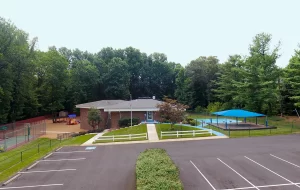 Northern Virginia Academy of Early Learning Burke Campus - aerial image of front of building