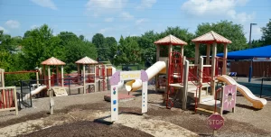 Northern Virginia Academy of Early Learning Landsdowne I Campus - playground 01 with slides and climbing structures