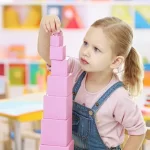 Montessori School in Burke VA - Northern Virginia Academy of Early Learning - young girl learning with educational toys