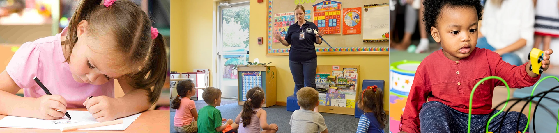 Preschool and Early Learning Programs collage at Northern Virginia Academy Childcare Programs: More Than Daycare